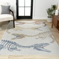 thumbnail image 1 of JONATHAN Y KIDS WASHABLE Kingdarr T-Rex Kids Area Rug, 5 x 8, Cream/Multi, 1 of 10