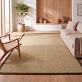 thumbnail image 1 of JONATHAN Y KEATON CUSTOM JUTE 5 x 8 Area Rug, Camden Farmhouse Cottage Border Jute - Natural/Brown, KTN100B-5, 1 of 9