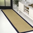thumbnail image 1 of JONATHAN Y KEATON CUSTOM JUTE 2 x 8 Runner Rug, Camden Farmhouse Cottage Border Jute - Natural/Navy, KTN100C-28, 1 of 6