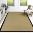 thumbnail image 1 of JONATHAN Y KEATON CUSTOM JUTE 4 x 6 Area Rug, Camden Farmhouse Cottage Border Jute - Natural/Black, KTN100F-4, 1 of 7