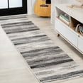 thumbnail image 1 of JONATHAN Y LUXOR 2 x 8 Runner Rug, Austin Gradient Striped - Gray/Black, LUX103A-28, 1 of 7