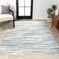 thumbnail image 1 of JONATHAN Y LUXOR Speer Abstract Linear Stripe Area Rug, 8 x 10, Gray/Blue, 1 of 2