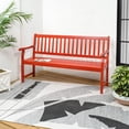 thumbnail image 1 of JONATHAN Y Laurel 59.1" 3-Seat Slat-Back 600-Lbs Support Acacia Wood Outdoor Garden Patio Bench, Red, BNH101D, 1 of 6