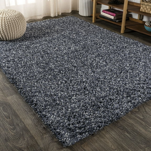 JONATHAN Y MERCER SHAG 3 x 5 Area Rug, Mercer Plush - Denim Blue, MCR106C-3