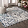 thumbnail image 1 of JONATHAN Y MODERN PERSIAN 9' Square Area Rug, Vintage Medallion - Navy/Light Gray, MDP100B-9SQ, 1 of 6
