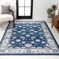 thumbnail image 1 of JONATHAN Y MODERN PERSIAN 3 x 5 Area Rug, Vintage Moroccan Traditional - Navy/Light Gray, MDP101A-3, 1 of 3