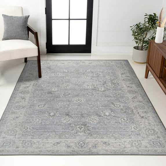 JONATHAN Y MODERN PERSIAN 4 x 6 Area Rug, Vintage Moroccan Traditional - Light Gray, MDP101B-4