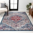 thumbnail image 1 of JONATHAN Y MODERN PERSIAN 8 x 10 Area Rug, Vintage Medallion - Red/Navy, MDP104A-8, 1 of 3