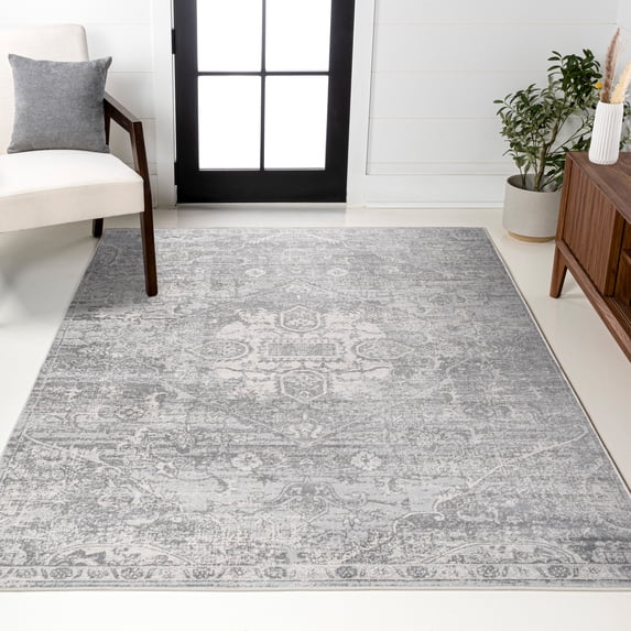 JONATHAN Y MODERN PERSIAN 3 x 5 Area Rug, Vintage Medallion - Gray, MDP104B-3