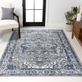 thumbnail image 1 of JONATHAN Y MODERN PERSIAN 5 x 8 Area Rug, Vintage Medallion - Light Gray/Navy, MDP106B-5, 1 of 5
