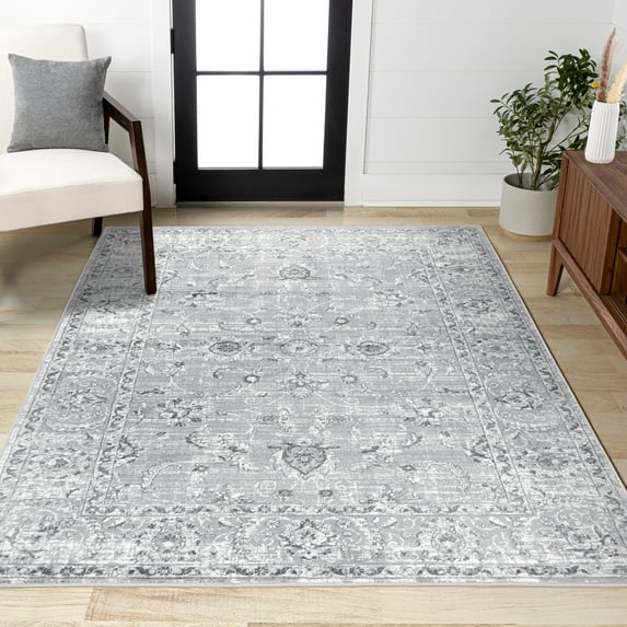 JONATHAN Y MODERN PERSIAN 3 x 5 Area Rug, Vintage - Light Grey, MDP107B-3