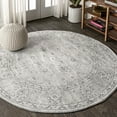 thumbnail image 1 of JONATHAN Y MODERN PERSIAN 5' Round Area Rug, Vintage - Light Grey, MDP107B-5R, 1 of 8