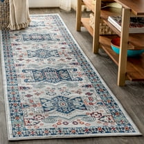 JONATHAN Y MODERN PERSIAN 2 x 8 Runner Rug, Vintage Medallion - Blue/Light Grey, MDP108A-28