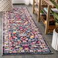 thumbnail image 1 of JONATHAN Y MODERN PERSIAN 2 x 8 Runner Rug, Boho Floral - Multi/Purple, MDP200A-28, 1 of 9