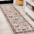 thumbnail image 1 of JONATHAN Y MODERN PERSIAN 2 x 8 Runner Rug, Boho Floral - Beige/Multi, MDP200B-28, 1 of 8