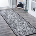 thumbnail image 1 of JONATHAN Y MODERN PERSIAN 2 x 8 Runner Rug, Boho Vintage Trellis - Black/Ivory, MDP205B-28, 1 of 7