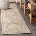 thumbnail image 1 of JONATHAN Y MODERN PERSIAN 2 x 8 Runner Rug, Darija Ornate Geometric Medallion - Light Blue/Ivory, MDP308D-28, 1 of 9