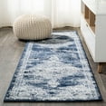 thumbnail image 1 of JONATHAN Y MODERN PERSIAN 2 x 10 Runner Rug, Alhambra Ornate Medallion - Navy/Ivory, MDP400C-210, 1 of 8