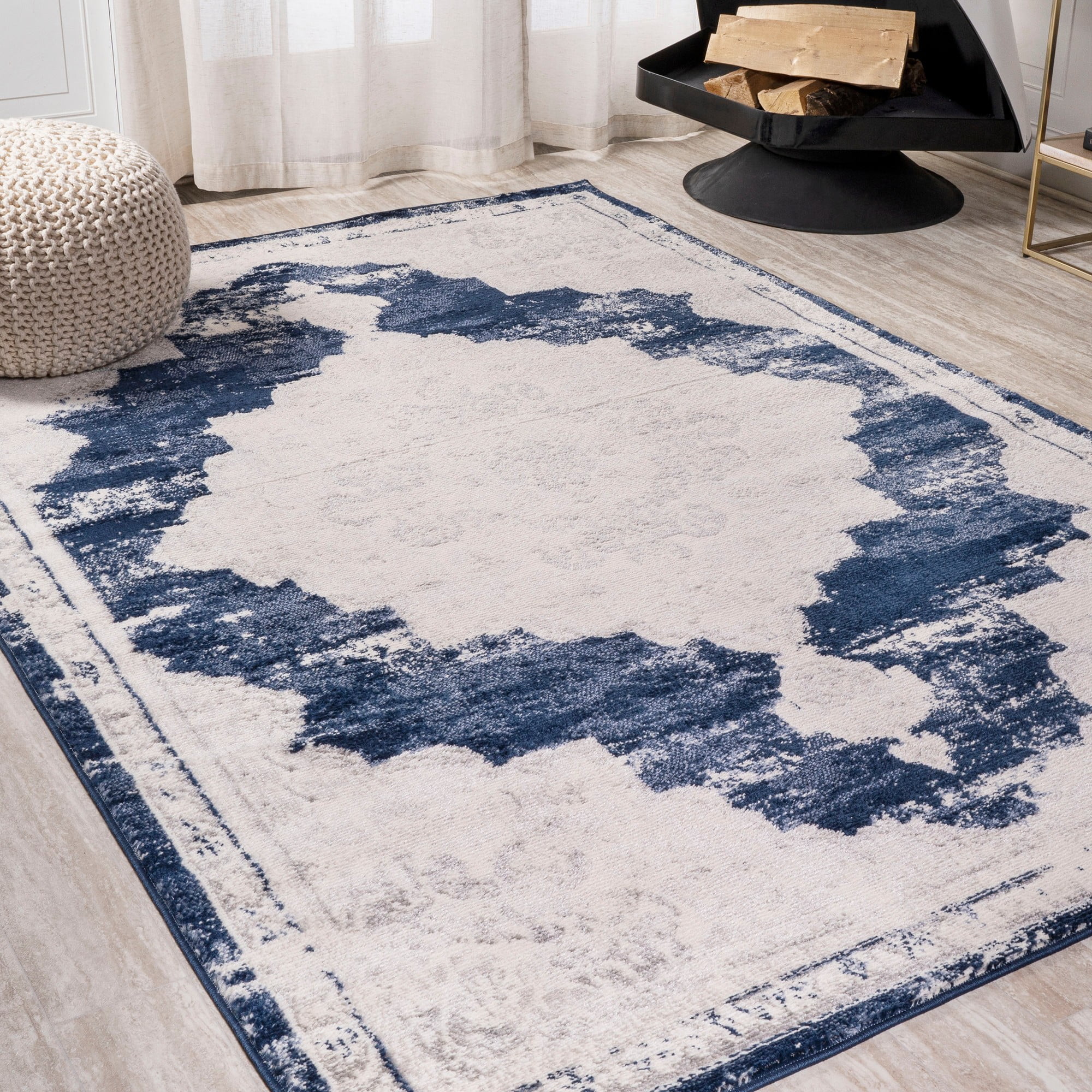 JONATHAN Y MODERN PERSIAN 5 x 8 Area Rug, Alhambra Ornate Medallion ...
