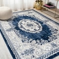 thumbnail image 1 of JONATHAN Y MODERN PERSIAN 5 x 8 Area Rug, Rosalia Cottage Medallion - Ivory/Navy, MDP401A-5, 1 of 11