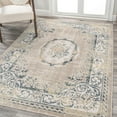 thumbnail image 1 of JONATHAN Y MODERN PERSIAN 5 x 8 Area Rug, Rosalia Cottage Medallion - Navy/Beige, MDP401C-5, 1 of 11