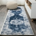 thumbnail image 1 of JONATHAN Y MODERN PERSIAN 2 x 10 Runner Rug, Rosalia Cottage Medallion - Navy/Ivory, MDP403D-210, 1 of 9