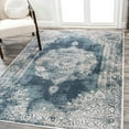 thumbnail image 1 of JONATHAN Y MODERN PERSIAN 5 x 8 Area Rug, Rosalia Cottage Medallion - Ivory/Blue, MDP403G-5, 1 of 11