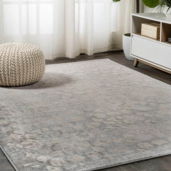 JONATHAN Y MODERN PERSIAN 4 x 6 Area Rug, Roma Ornate Geometric Tile - Gray, MDP405A-4