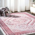 thumbnail image 1 of JONATHAN Y MODERN PERSIAN 5 x 8 Area Rug, Boho Cottage Medallion - Red/Ivory, MDP501A-5, 1 of 12