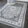 thumbnail image 1 of JONATHAN Y MODERN PERSIAN 8 x 10 Area Rug, Palmette Floral - Gray/Ivory, MDP503A-8, 1 of 12