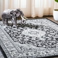 thumbnail image 1 of JONATHAN Y MODERN PERSIAN 4 x 6 Area Rug, Palmette Floral - Cream/Gray/Black, MDP503B-4, 1 of 12
