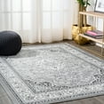 thumbnail image 1 of JONATHAN Y MODERN PERSIAN 4 x 6 Area Rug, Palmette Floral - Gray/Cream, MDP503C-4, 1 of 11