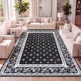 thumbnail image 1 of JONATHAN Y MODERN PERSIAN 5 x 8 Area Rug, Acanthus French Border - Black/Gray, MDP504A-5, 1 of 9