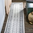 thumbnail image 1 of JONATHAN Y MODERN PERSIAN 2 x 10 Runner Rug, Acanthus French Border - Cream/Light Gray, MDP504B-210, 1 of 9