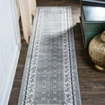 thumbnail image 1 of JONATHAN Y MODERN PERSIAN 2 x 8 Runner Rug, Acanthus French Border - Gray/Cream, MDP504D-28, 1 of 9