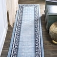 thumbnail image 1 of JONATHAN Y MODERN PERSIAN 2 x 8 Runner Rug, Acanthus French Border - Blue/Navy, MDP504E-28, 1 of 10