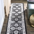 thumbnail image 1 of JONATHAN Y MODERN PERSIAN 2 x 8 Runner Rug, Cherie French Cottage - Black/Cream, MDP505D-28, 1 of 10