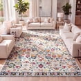thumbnail image 1 of JONATHAN Y MODERN PERSIAN 5 x 8 Area Rug, Boho Floral - Beige/Multi, MDP200B-5, 1 of 9