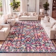 thumbnail image 1 of JONATHAN Y MODERN PERSIAN 5 x 8 Area Rug, Boho Floral - Multi/Purple, MDP200A-5, 1 of 4