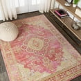 thumbnail image 1 of JONATHAN Y MODERN PERSIAN 3 x 5 Area Rug, Khilana Floral Medallion - Deep Rose/Ivory, MDP305A-3, 1 of 12