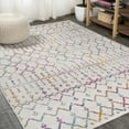 thumbnail image 1 of JONATHAN Y MOROCCAN HYPE 8 x 10 Area Rug, Boho Vintage Diamond - Ivory/Multi, MOH101E-8, 1 of 10