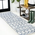 thumbnail image 1 of JONATHAN Y MOROCCAN HYPE 2 x 8 Runner Rug, Boho Vintage Diamond - Cream/Navy, MOH101F-28, 1 of 8