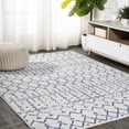thumbnail image 1 of JONATHAN Y MOROCCAN HYPE 9 x 12 Area Rug, Boho Vintage Diamond - Cream/Navy, MOH101F-9, 1 of 9