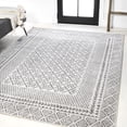 thumbnail image 1 of JONATHAN Y MOROCCAN HYPE 8 x 10 Area Rug, Athens Geometric Boho - Gray/Cream, MOH107A-8, 1 of 9
