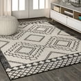 thumbnail image 1 of JONATHAN Y MOROCCAN HYPE 12 x 15 Area Rug, Amir Moroccan Beni Souk - Cream/Black, MOH200A-15, 1 of 11