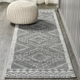 thumbnail image 1 of JONATHAN Y MOROCCAN HYPE 2 x 14 Runner Rug, Amir Moroccan Beni Souk - Gray/Cream, MOH200C-214, 1 of 10