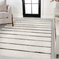 thumbnail image 1 of JONATHAN Y MOROCCAN HYPE 4 x 6 Area Rug, Williamsburg Minimalist Stripe - Cream/Black, MOH201D-4, 1 of 10