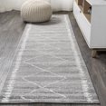 thumbnail image 1 of JONATHAN Y MOROCCAN HYPE 2 x 8 Runner Rug, Zaina Moroccan Beni Souk - Gray/Cream, MOH203C-28, 1 of 9