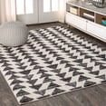thumbnail image 1 of JONATHAN Y MOROCCAN HYPE 10 x 14 Area Rug, Aisha Moroccan Triangle Geometric - Cream/Black, MOH206A-14, 1 of 11