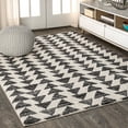 thumbnail image 1 of JONATHAN Y MOROCCAN HYPE 9 x 12 Area Rug, Aisha Moroccan Triangle Geometric - Cream/Black, MOH206A-9, 1 of 11